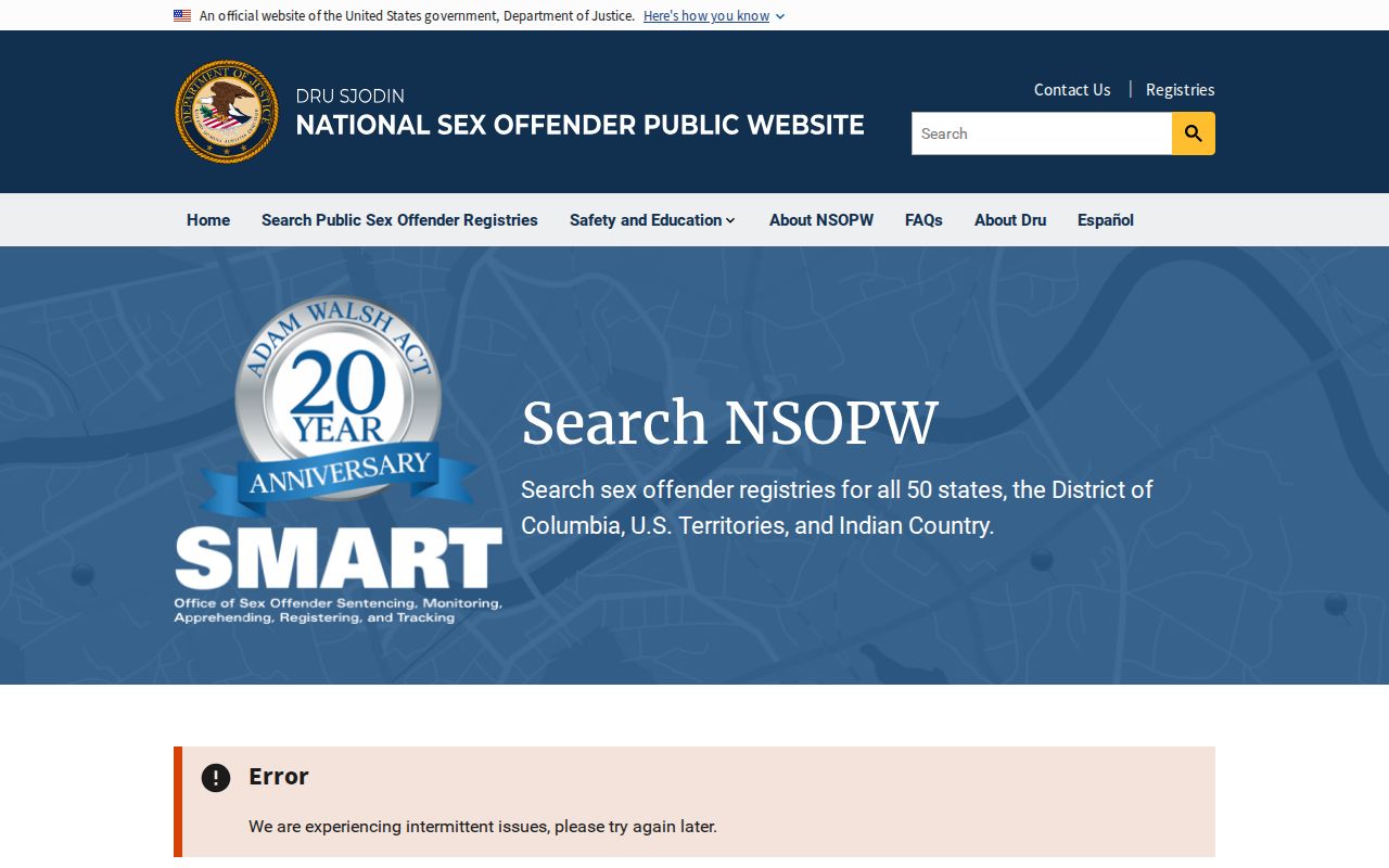 National search supplement for Boone County sex offender registry lookups