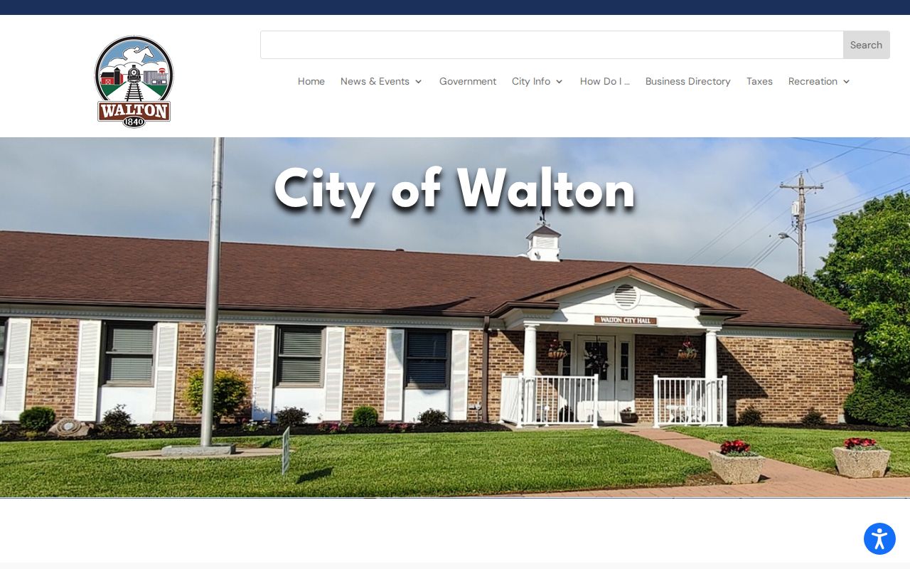 City of Walton site for Boone County criminal record routing