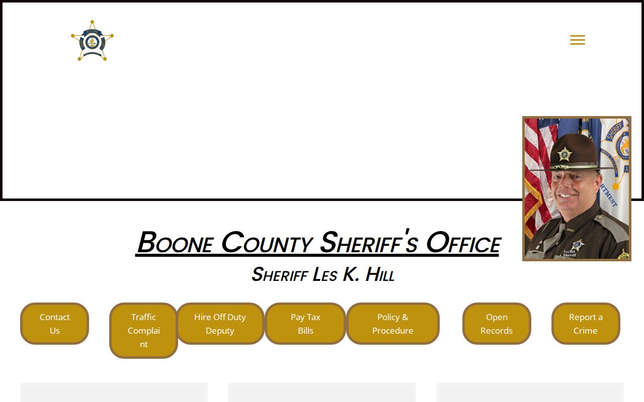 Boone County criminal records sheriff website